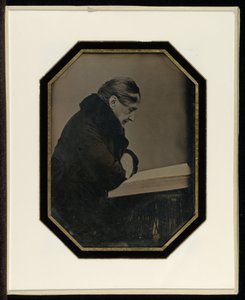 Zelfportret met een folio volume